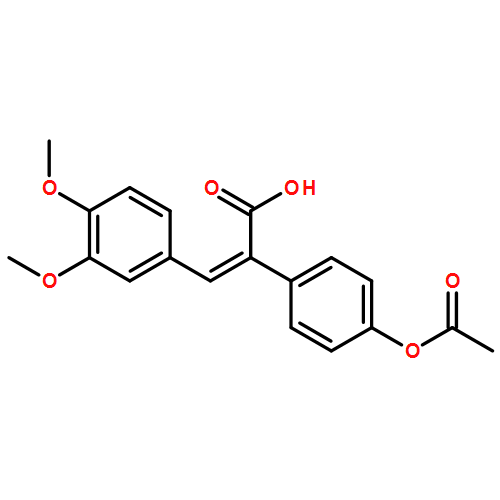 Benzeneacetic acid, 4-(acetyloxy)-α-[(3,4-dimethoxyphenyl)methylene]-, (αE)-