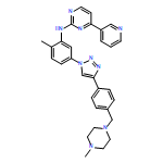 2-Pyrimidinamine, N-[2-methyl-5-[4-[4-[(4-methyl-1-piperazinyl)methyl]phenyl]-1H-1,2,3-triazol-1-yl]phenyl]-4-(3-pyridinyl)-