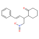 Cyclohexanone, 2-[(1S,2E)-1-(nitromethyl)-3-phenyl-2-propen-1-yl]-, (2S)-