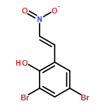 Phenol, 2,4-dibromo-6-[(1E)-2-nitroethenyl]-