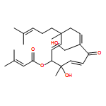 2-Butenoic acid, 3-methyl-, (1R,2E,4S,6Z,9E,11R)-11-hydroxy-7-(hydroxymethyl)-4,11-dimethyl-4-(4-methyl-3-penten-1-yl)-8-oxo-2,6,9-