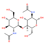 β-D-Glucopyranose, 2-(acetylamino)-4-O-[2-(acetylamino)-2-deoxy-β-D-glucopyranosyl]-2-deoxy-