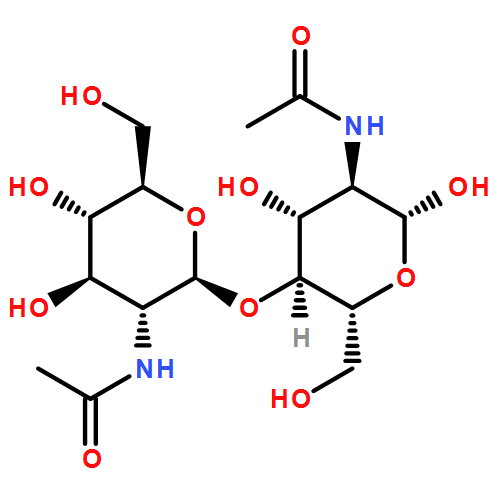 β-D-Glucopyranose, 2-(acetylamino)-4-O-[2-(acetylamino)-2-deoxy-β-D-glucopyranosyl]-2-deoxy-