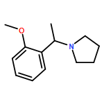 Pyrrolidine, 1-[1-(2-methoxyphenyl)ethyl]-, (-)-