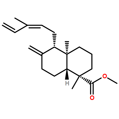 1-Naphthalenecarboxylic acid, decahydro-1,4a-dimethyl-6-methylene-5-[(2Z)-3-methyl-2,4-pentadien-1-yl]-, methyl ester, (1S,4aR,5S,8aR)-