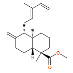 1-Naphthalenecarboxylic acid, decahydro-1,4a-dimethyl-6-methylene-5-[(2E)-3-methyl-2,4-pentadien-1-yl]-, methyl ester, (1R,4aR,5S,8aR)-