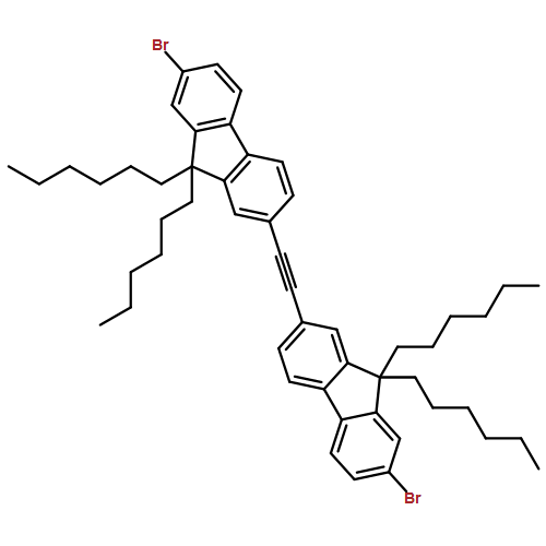 9H-Fluorene, 2,2'-(1,2-ethynediyl)bis[7-bromo-9,9-dihexyl-