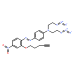 Benzenamine, N,N-bis(2-azidoethyl)-4-[2-[4-nitro-2-(4-pentyn-1-yloxy)phenyl]diazenyl]-, homopolymer