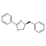 Oxazole, 4,5-dihydro-2-phenyl-4-(phenylmethyl)-, (4S)-