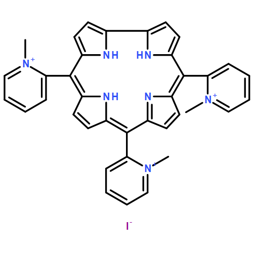 Pyridinium, 2,2',2''-[1,2,3,7,8,12,13,17,18,19-decadehydro-21,22-dihydro-5,10,15-corrintriyl]tris[1-methyl-, iodide (1:3)