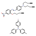 Benzenamine, N,N-bis(4-iodophenyl)-4-methyl-, polymer with 4-[2-[4-nitro-2-(4-pentyn-1-yloxy)phenyl]diazenyl]-N,N-di-4-pentyn-1-ylbenzenamine