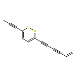 1,2-Dithiin, 3-(5-hexene-1,3-diyn-1-yl)-6-(1-propyn-1-yl)-