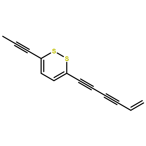 1,2-Dithiin, 3-(5-hexene-1,3-diyn-1-yl)-6-(1-propyn-1-yl)-