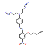 Benzenamine, N,N-bis(2-azidoethyl)-4-[2-[4-nitro-2-(4-pentyn-1-yloxy)phenyl]diazenyl]-