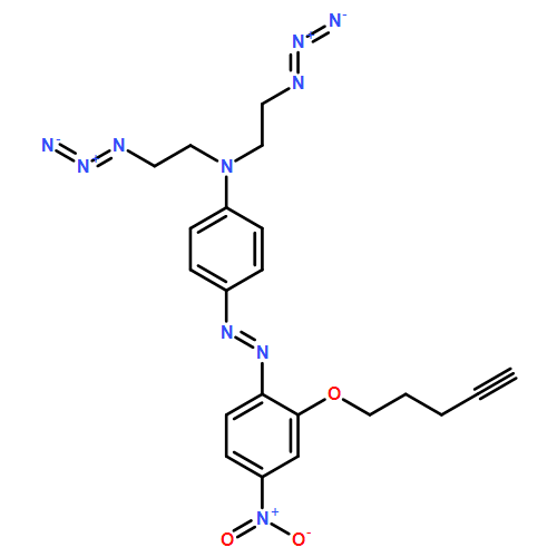 Benzenamine, N,N-bis(2-azidoethyl)-4-[2-[4-nitro-2-(4-pentyn-1-yloxy)phenyl]diazenyl]-