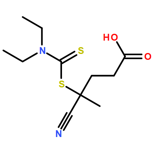 Pentanoic acid, 4-cyano-4-[[(diethylamino)thioxomethyl]thio]- 