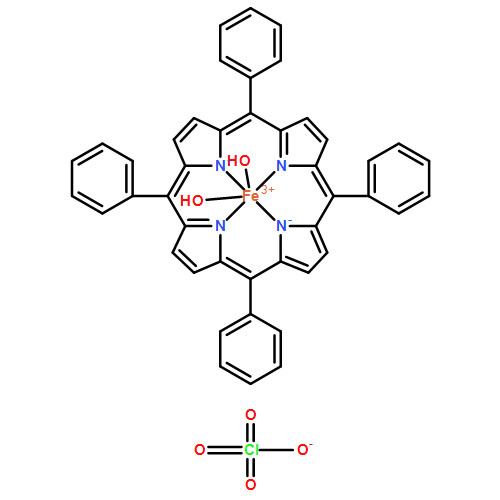 Iron(1 ), diaqua[5,10,15,20-tetraphenyl-21H,23H-porphinato(2-)-κN21,κN22,κN23,κN24]-, (OC-6-12)-, perchlorate (1:1)