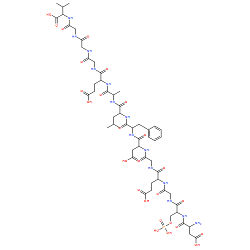 L-Valine, L-α-aspartyl-O-phosphono-L-serylglycyl-L-α-glutamylglycyl-L-α-aspartyl-L-phenylalanyl-L-leucyl-L-alanyl-L-α-glutamylglycylglycylglycyl-