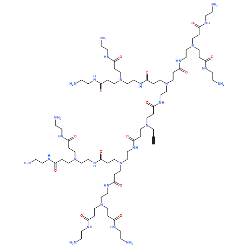 4,7,11,14,18,22,25,29,32-Nonaazapentatriacontanediamide, N1,N35-bis(2-aminoethyl)-4,32-bis[3-[(2-aminoethyl)amino]-3-oxopropyl]-11,25-bis[3-[[2-[bis[3-[(2-aminoethyl)amino]-3-oxopropyl]amino]ethyl]amino]-3-oxopropyl]-8,15,21,28-tetraoxo-18-(2-propyn-1-yl)-