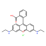 9-(2-carboxyphenyl)-3,6-bis(ethylamino)xanthylium chloride