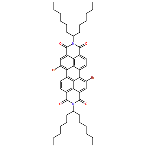 Anthra[2,1,9-def:6,5,10-d'e'f']diisoquinoline-1,3,8,10(2H,9H)-tetrone, 5,12-dibromo-2,9-bis(1-hexylheptyl)-