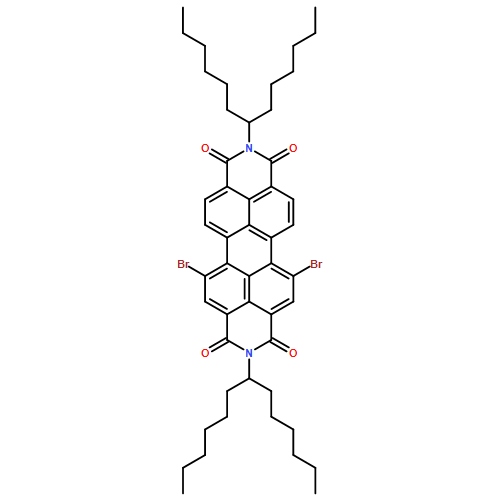 Anthra[2,1,9-def:6,5,10-d'e'f']diisoquinoline-1,3,8,10(2H,9H)-tetrone, 5,13-dibromo-2,9-bis(1-hexylheptyl)-