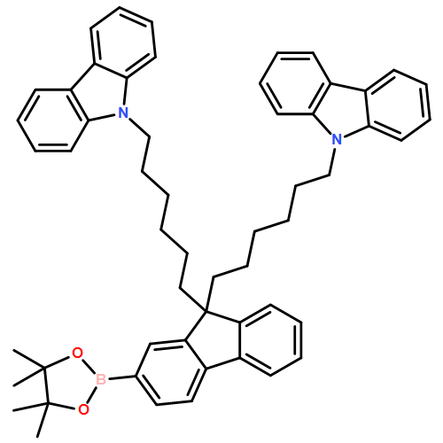 9H-Carbazole, 9,9'-[[2-(4,4,5,5-tetramethyl-1,3,2-dioxaborolan-2-yl)-9H-fluoren-9-ylidene]di-6,1-hexanediyl]bis-