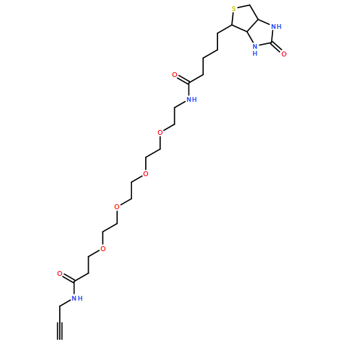 1H-Thieno[3,4-d]imidazole-4-pentanamide, hexahydro-2-oxo-N-(15-oxo-3,6,9,12-tetraoxa-16-azanonadec-18-yn-1-yl)-, (3aS,4S,6aR)-