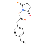 Benzeneacetic acid, 4-ethenyl-, 2,5-dioxo-1-pyrrolidinyl ester