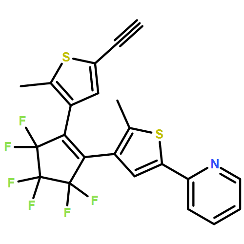 Pyridine, 2-[4-[2-(5-ethynyl-2-methyl-3-thienyl)-3,3,4,4,5,5-hexafluoro-1-cyclopenten-1-yl]-5-methyl-2-thienyl]-