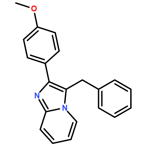 Imidazo[1,2-a]pyridine, 2-(4-methoxyphenyl)-3-(phenylmethyl)-