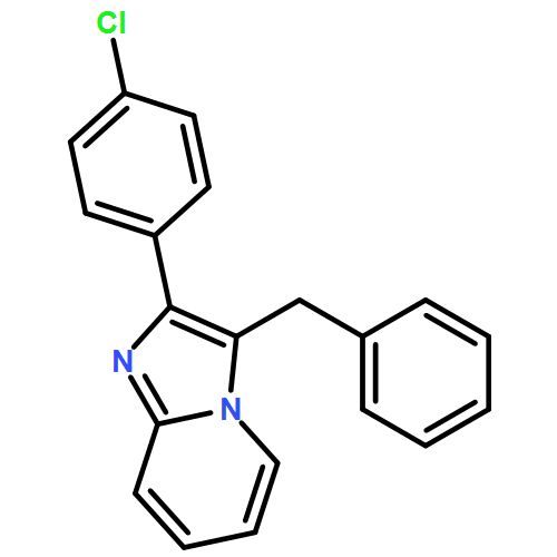 Imidazo[1,2-a]pyridine, 2-(4-chlorophenyl)-3-(phenylmethyl)-