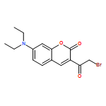 2H-1-Benzopyran-2-one, 3-(bromoacetyl)-7-(diethylamino)-