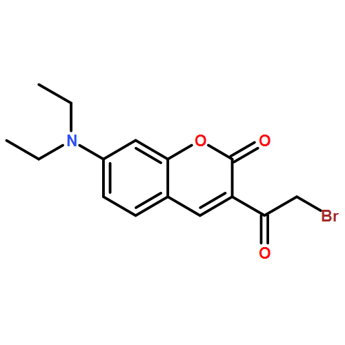 2H-1-Benzopyran-2-one, 3-(bromoacetyl)-7-(diethylamino)-