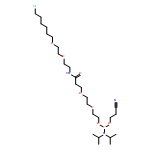 Phosphoramidous acid, N,N-bis(1-methylethyl)-, 22-chloro-9-oxo-3,6,13,16-tetraoxa-10-azadocos-1-yl 2-cyanoethyl ester