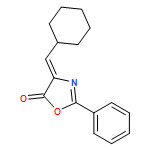 5(4H)-Oxazolone, 4-(cyclohexylmethylene)-2-phenyl-, (4Z)-