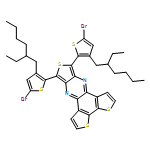 Trithieno[3,4-b:3',2'-f:2'',3''-h]quinoxaline, 8,10-bis[5-bromo-3-(2-ethylhexyl)-2-thienyl]-