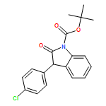 1H-Indole-1-carboxylic acid, 3-(4-chlorophenyl)-2,3-dihydro-2-oxo-, 1,1-dimethylethyl ester