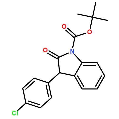 1H-Indole-1-carboxylic acid, 3-(4-chlorophenyl)-2,3-dihydro-2-oxo-, 1,1-dimethylethyl ester