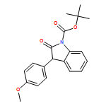 1H-Indole-1-carboxylic acid, 2,3-dihydro-3-(4-methoxyphenyl)-2-oxo-, 1,1-dimethylethyl ester