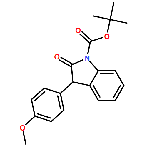 1H-Indole-1-carboxylic acid, 2,3-dihydro-3-(4-methoxyphenyl)-2-oxo-, 1,1-dimethylethyl ester