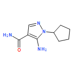 1H-Pyrazole-4-carboxamide, 5-amino-1-cyclopentyl-