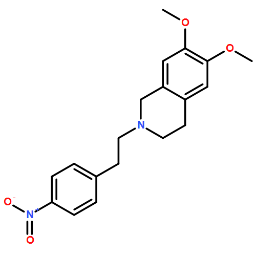 Isoquinoline, 1,2,3,4-tetrahydro-6,7-dimethoxy-2-[2-(4-nitrophenyl)ethyl]-