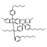 2,7-Dibromo-4,4,9,9-tetrakis(4-hexylphenyl)-4,9-dihydro-s-indaceno[1,2-b:5,6-b']dithiophene