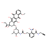 5,12-Naphthacenedione, 7,8,9,10-tetrahydro-6,8,11-trihydroxy-8-(2-hydroxyacetyl)-1-methoxy-10-[[2,3,6-trideoxy-3-[[[[2-nitro-3-[(2-propyn-1-ylamino)carbonyl]phenyl]methoxy]carbonyl]amino]-α-L-lyxo-hexopyranosyl]oxy]-, (8S,10S)-