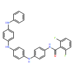 Benzamide, 2,6-difluoro-N-[4-[[4-[[4-(phenylamino)phenyl]amino]phenyl]amino]phenyl]-