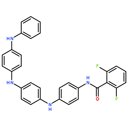 Benzamide, 2,6-difluoro-N-[4-[[4-[[4-(phenylamino)phenyl]amino]phenyl]amino]phenyl]-