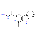 9H-Pyrido[3,4-b]indole-3-carboxylic acid, 1-methyl-, hydrazide