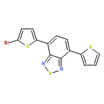 2,1,3-Benzothiadiazole, 4-(5-bromo-2-thienyl)-7-(2-thienyl)- 