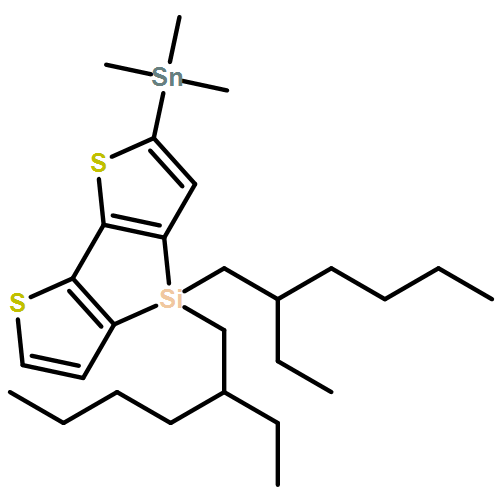 4H-Silolo[3,2-b:4,5-b']dithiophene, 4,4-bis(2-ethylhexyl)-2-(trimethylstannyl)- 